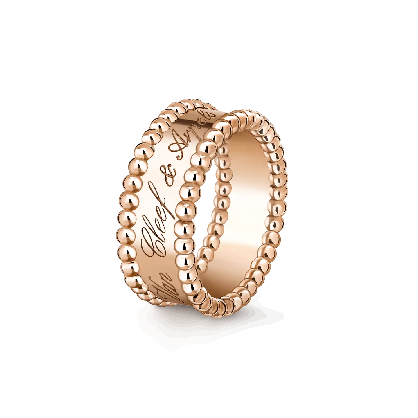 Demo signature yüzük, 18K pembe altın. Demo koleksiyonu, Demo.